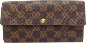 Louis Vuitton Brown Damier Canvas Damier Canvas Long Wallet (Bi-Fold) (Pre-Owned)