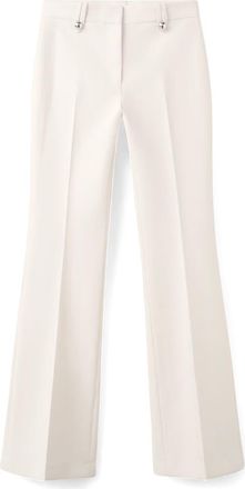 Mango Pleat Front Wide Leg Pants in Off White at Nordstrom, Size 10