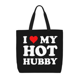 Generic Women Handbag I Love My Hot Hubby Daily Bag Waterproof Lightweight Crossbody Bags, For Holiday, Daily, Gym, Wedding, Graduation