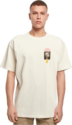Merchcode Merchcode Mens Mp0006896-summer-Icecream Heavy Oversize Tee T-Shirt, Sand, XS