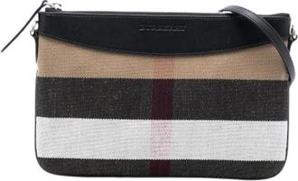 Burberry Pre-owned Cross Body Bags, female, Brown, Size: ONE SIZE Pre-owned Peyton Crossbody Bag