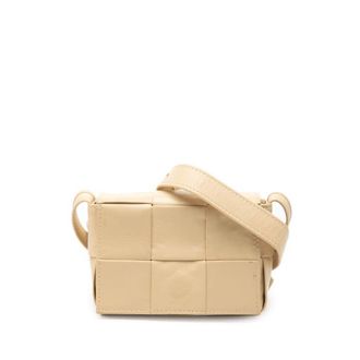 Bottega Veneta Pre-owned Bottega Veneta Extra Mini Nappa Intrecciato Cassette Crossbody Ladies 3ACEZPRKAWO5AU4F