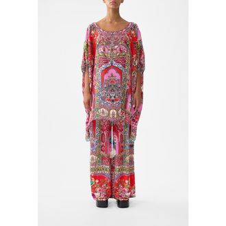 Camilla Short Round Neck Kaftan in Heirloom Empire at Nordstrom, Size One Size Au