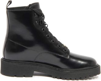 Hogan Anfibio laarzen met geheugenschuimtechnologie - Dames - Veterlaarzen - Zwart - 36 1/2 EU - Leer - Schoenen