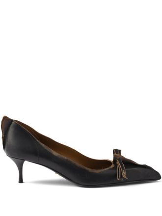靴 Prada lace up kitten heel pointed toe Prada Womens Pointy Toe Kitten Heel Sz 39.5 Black Velvet