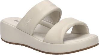 Josef Seibel Eve 05 Platform Wedge Slide Sandal in Biscuit at Nordstrom, Size 11-11.5Us