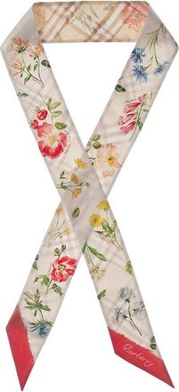 Burberry Skinny Blooms Silk Scarf