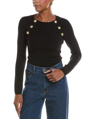 L'agence LAgence Gretchen Ls Button Pullover