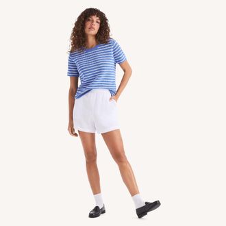Nautica Womens Gauze Pull-On Short