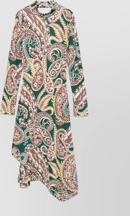 Etro womens long sleeve midi dress