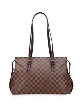 Louis Vuitton Borsa a spalla Chelsea in tela Damier Eb&egrave;ne 2004 - Marrone