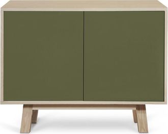 Mon Petit Meuble Français Aparador bajo de 2 puertas l.100 cm, fresno