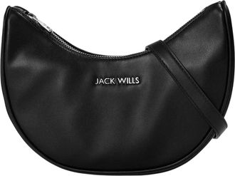 Jack Wills Gestructureerde casual hobo-tas voor dames (Zwart)