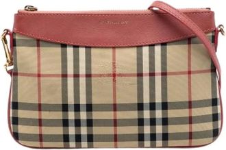 Burberry Borsa a tracolla Pre-owned in tela - - Pre-owned - Donna - Beige - ONE SIZE