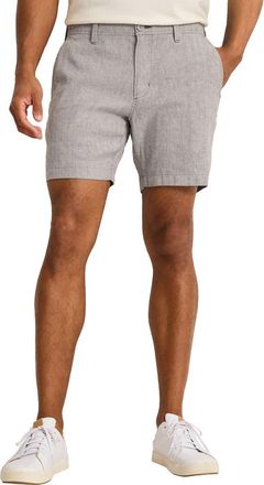 Tommy Bahama Beach Coast 7-Inch Flat Front Linen & Cotton Shorts in Bala Shark at Nordstrom, Size 35