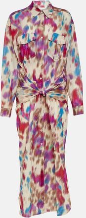 Isabel Marant Nesly printed cotton shirt dress