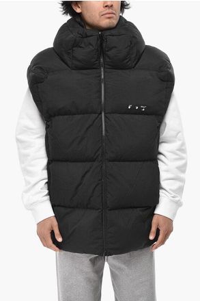 Off-white Sleeveless Puffer Jacket BOX With Full-Zip size M