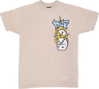 HUF Klei Heren Tee Korte Mouw Crew - Heren - T-shirts - Beige - S - Katoen - Tops