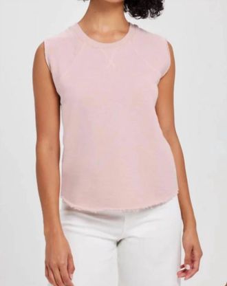 Goldie London Melrose Raglan Muscle Top In Rose Quartz
