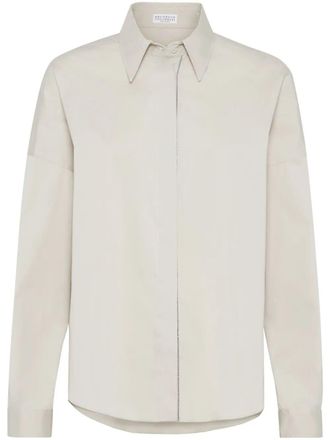 Brunello Cucinelli Blouse With Monili Trim