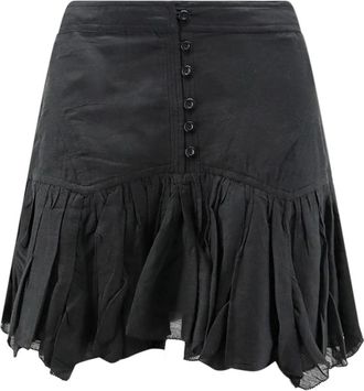 Isabel Marant Daneen Rok - Dames - Korte rokken - Zwart - L - Katoen - Rokken