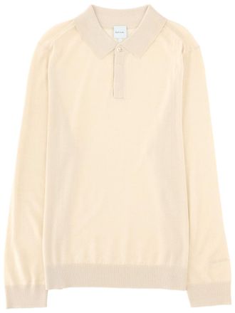 Paul Smith Long-Sleeve Merino Wool Polo Shirt