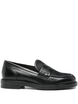 Carmens Mocassini con inserti in pelle - Nero