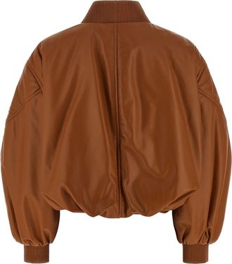 Givenchy Lamb Nappa Leather Bomber Jacket - Brown