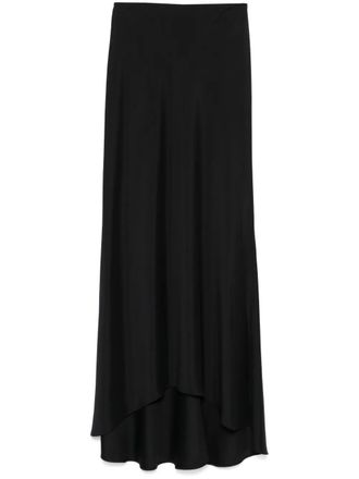 Plan C demi-train maxi skirt - women - Viscose/Elastane - 42 - Black