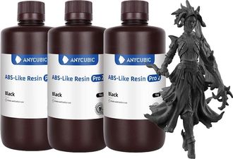 OEM Resina Para Impresi&oacute;n 3d, Alta Precisi&oacute;n, Aplicaci&oacute;n Sencilla, Abs Pro2 Negro - 3 Kg
