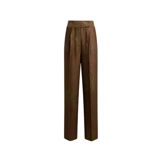 Etro Wool-blend Jacquard Trousers With Paisley Motif