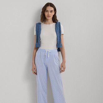 Ralph Lauren Pantaloni in jersey di cotone a righe