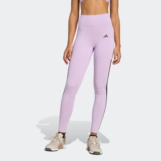 adidas Trainingstights ADIDAS PERFORMANCE OPT 3S 1/1, Damen, Gr. XL, N-Gr, powder plum, Obermaterial: 73% Polyester, 27% Elasthan, Hosen Trainingstights