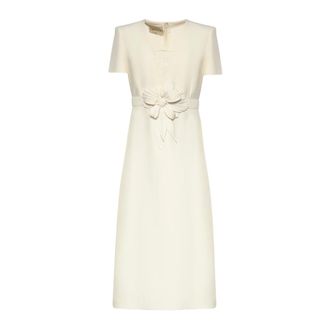 Valentino Garavani Abito - female - Valentino Garavani - Midi Dresses - White - XS - Dresses