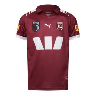 Puma Mens Queensland Maroons Home Jersey in Burgundy - Size X-Large