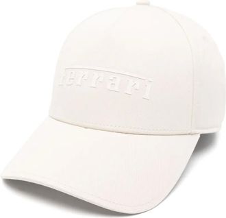 Ferrari rubberised-logo cap - Neutrals