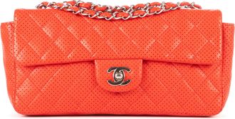 Chanel East West Perforated Flap Schoudertas