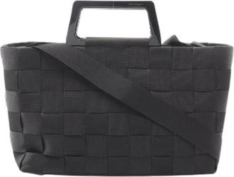 Ferragamo Pre-owned Tote Bags, female, Black, Size: ONE SIZE Pre-owned Nylon Canvas Handbag