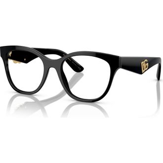 Dolce & Gabbana 53mm Phantos optical glasses in Black at Nordstrom