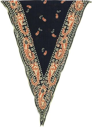 Mantero 1902 Paisley-print Triangular Scarf