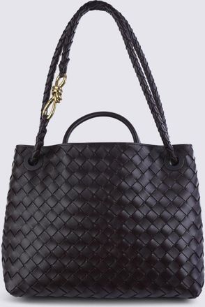 Bottega Veneta Dark Barolo Leather Andiamo Bag