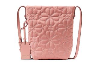 Kate Spade New York Tilly Quilted Small Crossbody Cross Body Womens Handbags Cosmetic Pink, Leather