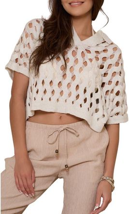 Saachi Breeze Knit Shirt in White at Nordstrom Rack