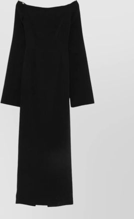 Solace London off-shoulder long-sleeve maxi dress