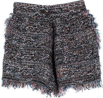 Missoni Black Metallic Soft Tweed Shorts Size XXS