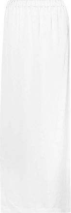 Fabiana Filippi duchess-satin maxi skirt - women - Viscose - 44 - White