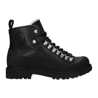 Blackstone Rock Dree Boot - Dames - Veterlaarzen - Zwart - 37 EU - Leer - Schoenen