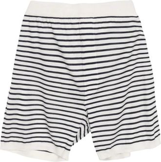 Prada Shorts a righe in seta e cotone anni 2020 - Bianco