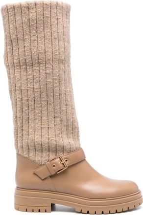 Gianvito Rossi Brown Round-Toe Boots