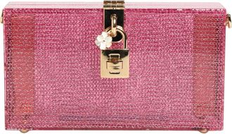 Dolce & Gabbana Pink DOLCE BOX Clutch Crossbody Women Evening Borse Womens Bag